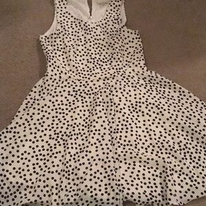White and black polka dot dress!